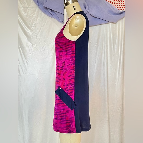 Armani Exchange Sleeveless Tunic Top Cover up Flip Pockets Detail - Size S pink - Picture 4 of 10